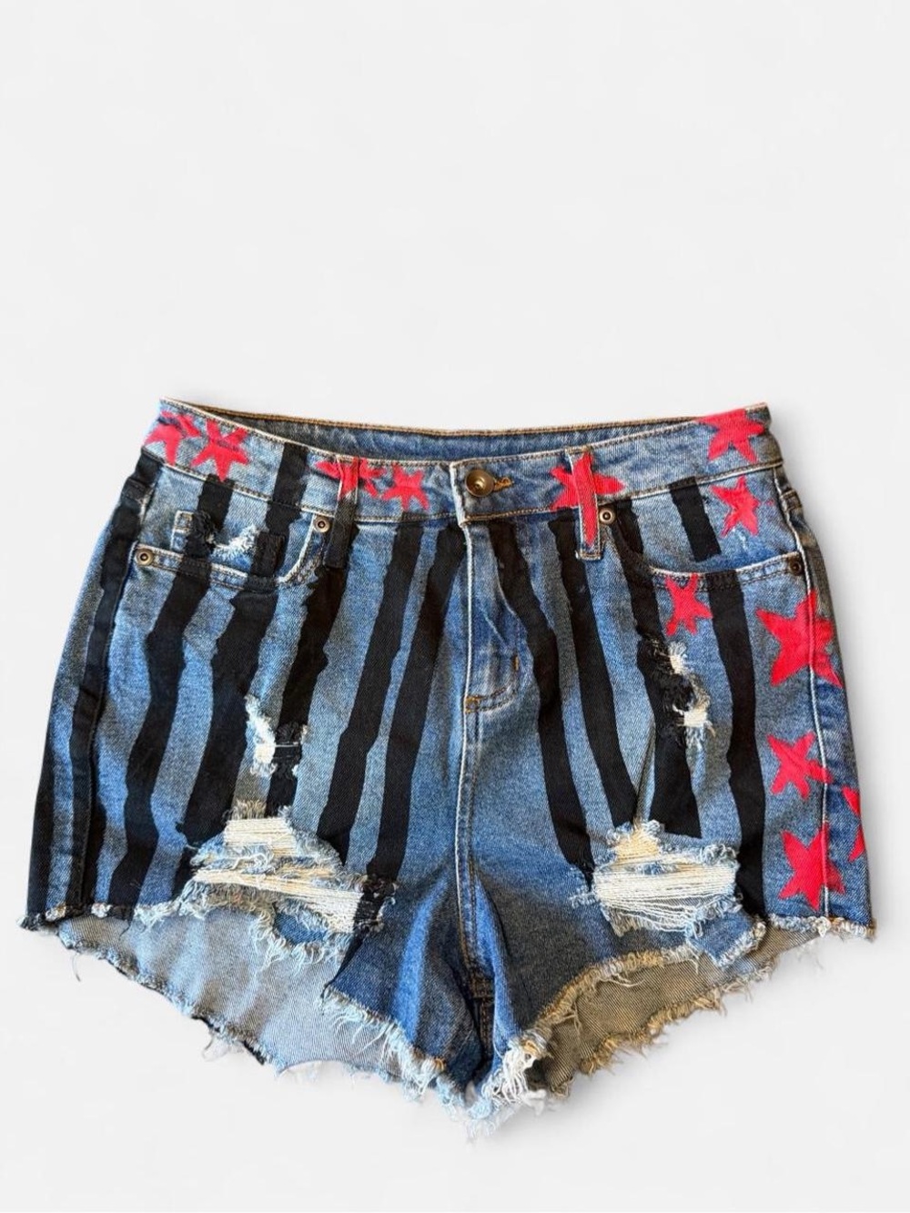 Harley Quinn x Birds of Prey denim shorts